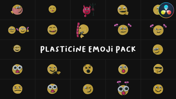 Photo of Plasticine Emoji Pack | DaVinci Resolve – Videohive 53688614