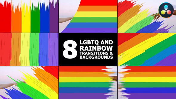 Photo of Rainbow And LGBTQ Transitions And Backgrounds | DaVinci Resolve – Videohive 53643941