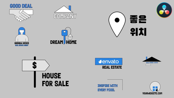 Photo of Real Estate Titles for DaVinci Resolve – Videohive 53617286