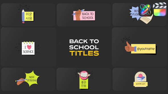 Photo of School Education Titles for FCPX – Videohive 53916135