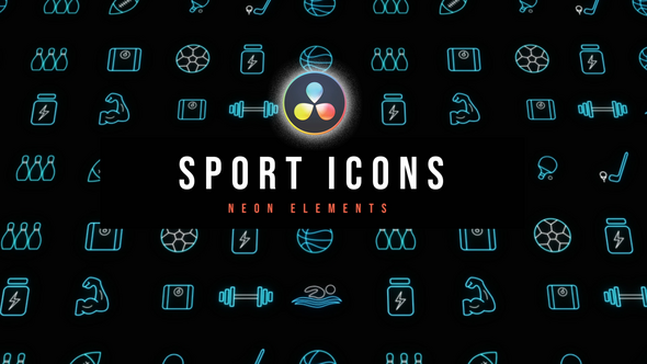 Photo of Sport Neon Icons – Videohive 53637614