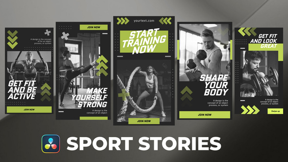 Photo of Sport Stories for DaVinci Resolve – Videohive 53849100