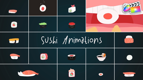 Photo of Sushi Animations for FCPX – Videohive 53688471