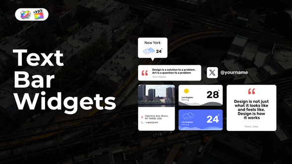 Photo of Text Bar Widgets for FCPX – Videohive 53663120