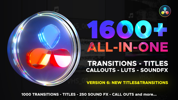 Photo of Transitions Library for DaVinci Resolve – Videohive 29483279