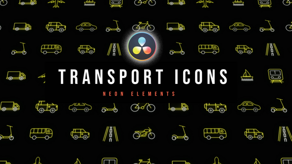 Photo of Transport Neon Icons – Videohive 53637620