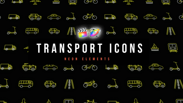 Photo of Transport Neon Icons – Videohive 53699965