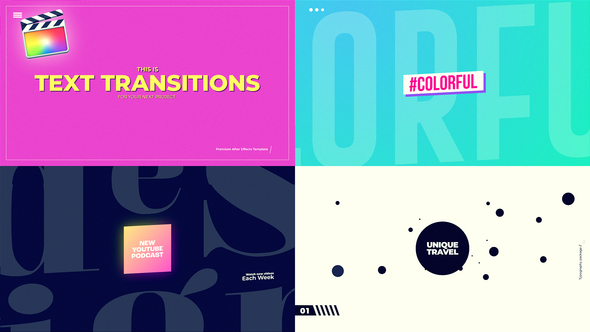 Photo of Typography Transitions – Videohive 53984520