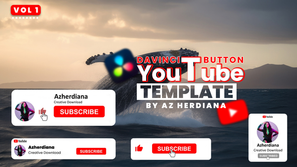 Photo of Youtube Subscribe Buttons Template DaVinci Resolve – Videohive 48035219