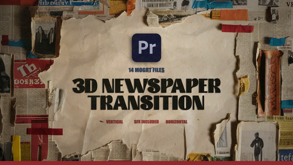 Photo of 3D Newspaper Transition For Premiere Pro | MOGRT – Videohive 54168093