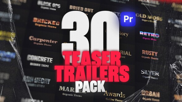 Photo of 3D Text Titles Teaser Trailer Pack for Premiere Pro: Epic, Action, Cinematic, Coming Soon & More – Videohive 54340153