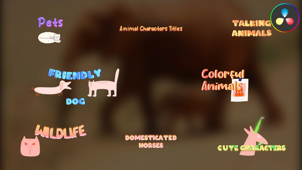 Photo of Animal Characters Titles for DaVinci Resolve – Videohive 54374140