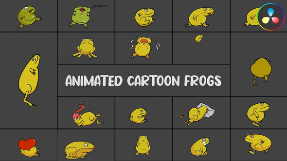 Photo of Animated Cartoon Frogs for DaVinci Resolve – Videohive 54148040