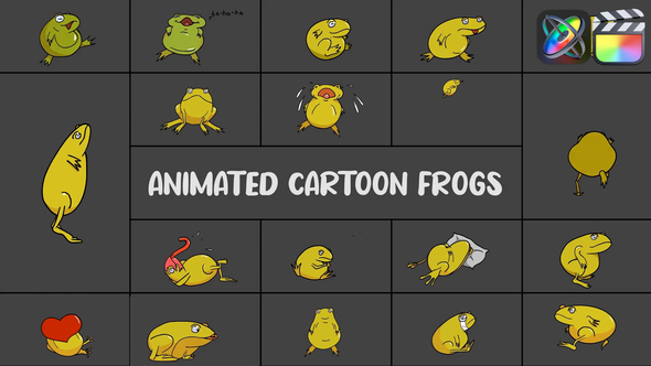 Photo of Animated Cartoon Frogs for FCPX – Videohive 54148005