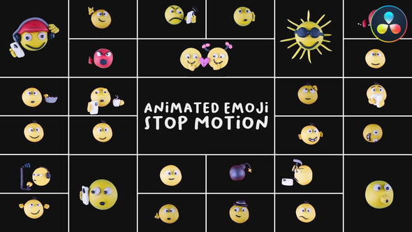 Photo of Animated Emoji Stop Motion | DaVinci Resolve – Videohive 54201439