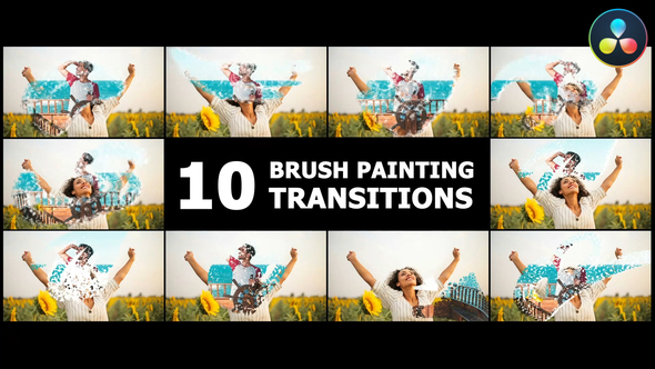 Photo of Brush Painting Transitions | DaVinci Resolve – Videohive 54347398