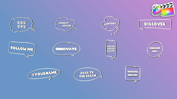 Photo of Cartoon Comic Speech Bubbles for FCPX – Videohive 54346977