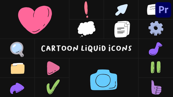 Photo of Cartoon Liquid Icons for Premiere Pro – Videohive 54333214