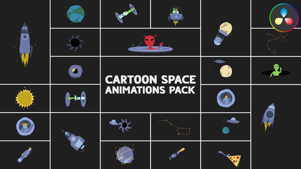 Photo of Cartoon Space Animations Pack for DaVinci Resolve – Videohive 54103886