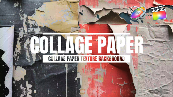 Photo of Collage Paper Texture Paper Background Final Cut | Motion – Videohive 54500291