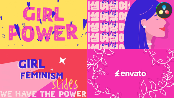 Photo of Feminism Typography Scenes for DaVinci Resolve – Videohive 54029488