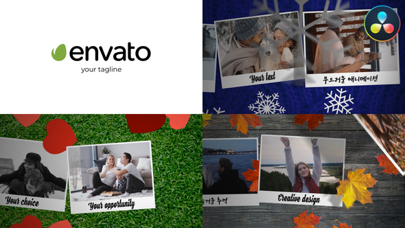 Photo of Gentle Fall Universal Slideshow for DaVinci Resolve – Videohive 54086477