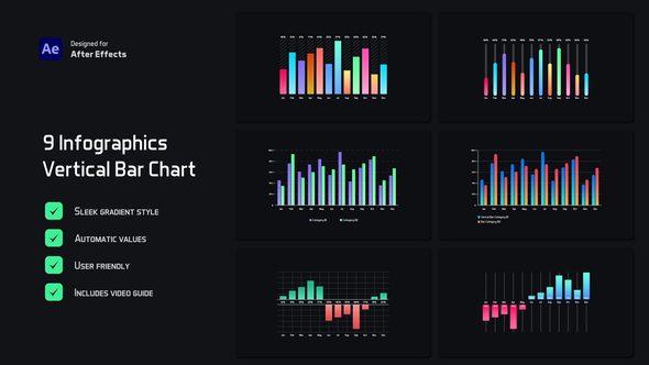 Photo of Gradient Vertical Bar Infographics – Videohive 54189200