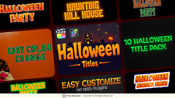 Photo of Halloween Titles For Final Cut Pro X – Videohive 54510920