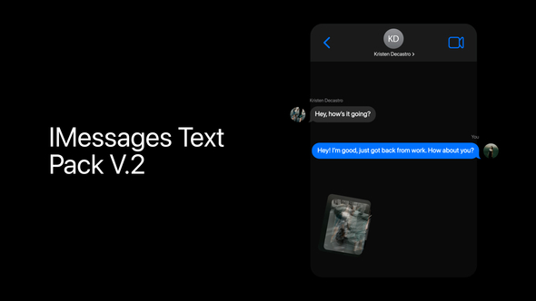 Photo of iMessages Text Pack – Videohive 54327537