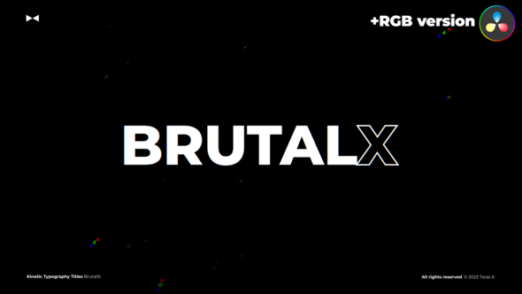 Photo of Kinetic Titles – BrutalX  DR – Videohive 36022377