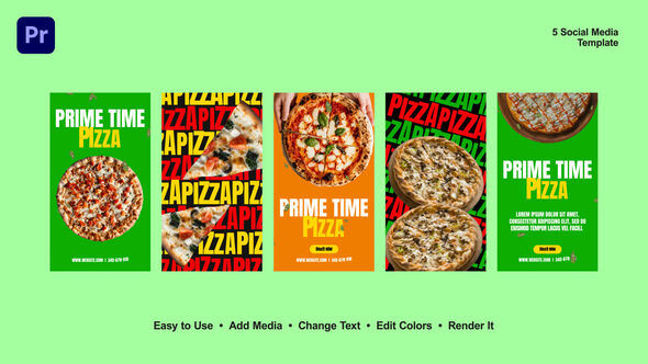 Photo of Pizza Instagram Stories – Videohive 54193177