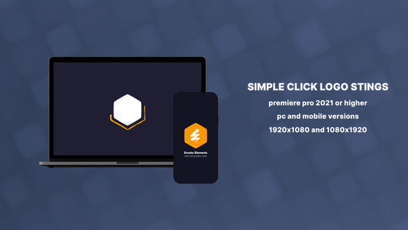 Photo of Premiere Pro Simple Click Logo Stings for PC and Mobile – Videohive 54354193