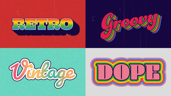 Photo of Retro Rainbow Vintage Titles – Videohive 54187205