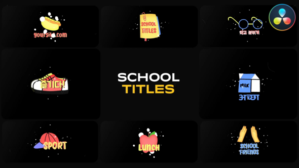 Photo of School Titles for DaVinci Resolve – Videohive 54393266