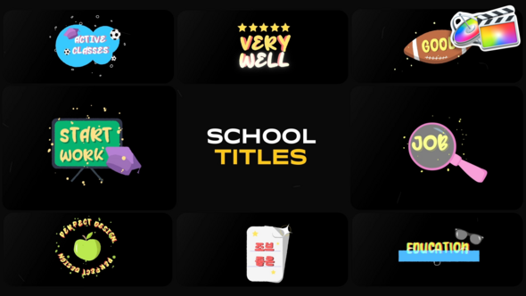 Photo of School Titles for FCPX – Videohive 54217035