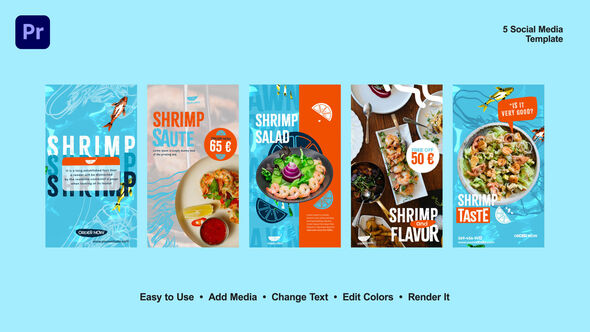 Photo of Seafood Menu Instagram Stories – Videohive 54193232