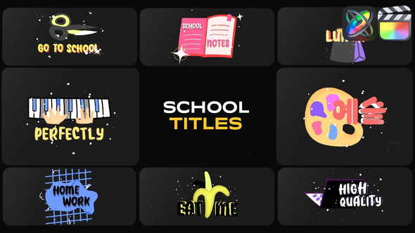 Photo of Sticker School Titles for FCPX – Videohive 54374717