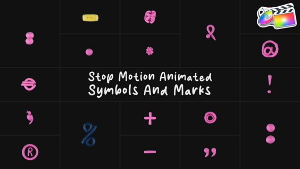 Photo of Stop Motion Animated Symbols And Marks | FCPX – Videohive 54393169