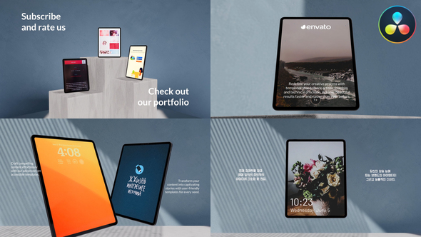 Photo of Tablet Presentation Mockup for DaVinci Resolve – Videohive 54201184