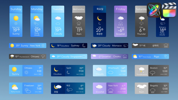 Photo of Weather Bars for FCPX – Videohive 54393799