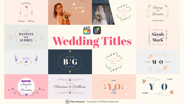 Photo of Wedding Titles For Final Cut Pro X – Videohive 54259948