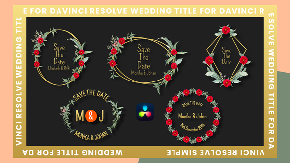 Photo of Wedding Titles Template Davinci Resolve – Videohive 54332114