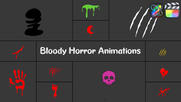 Photo of Bloody Horror Animations Pack for FCPX – Videohive 54957055