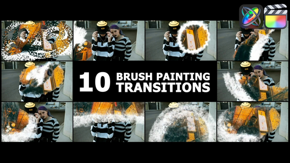 Photo of Brush Painting Transitions | FCPX – Videohive 54701912