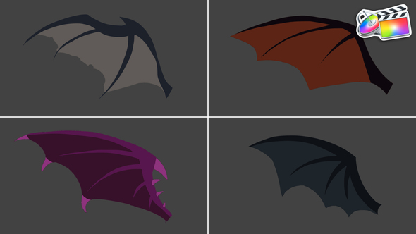 Photo of Cartoon Halloween Bat Wings Animations | FCPX – Videohive 54793832