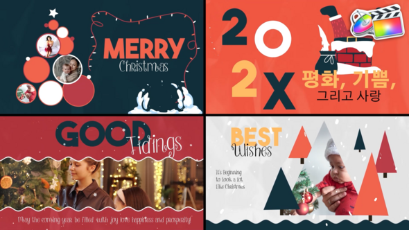 Photo of Christmas Cartoon Typography Scenes | FCPX – Videohive 54821901