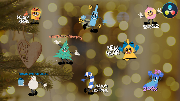 Photo of Christmas Characters Titles for DaVinci Resolve – Videohive 55013655