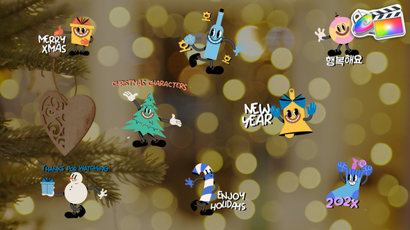 Photo of Christmas Characters Titles for FCPX – Videohive 54833162