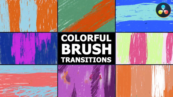 Photo of Colorful Brush Transitions | DaVinci Resolve – Videohive 54600734