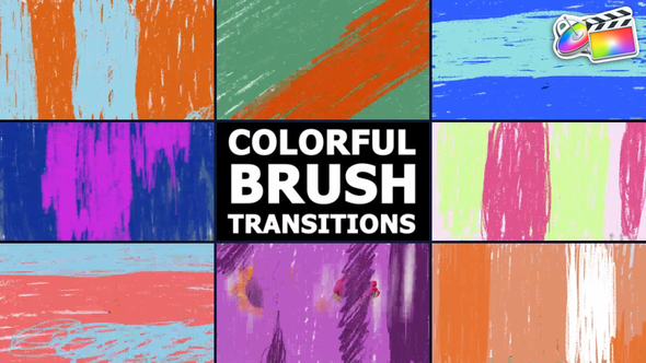 Photo of Colorful Brush Transitions | FCPX – Videohive 54600724